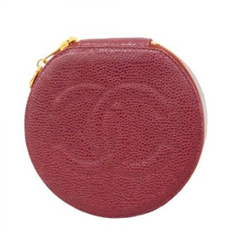 Chanel Pre-owned Accessories, female, Red, Size: ONE SIZE Pre-owned Vintage Pouch