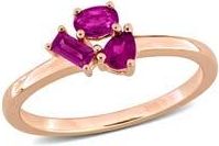 Delmar Multiple Cut Rhodolite Cluster Ring in Pink at Nordstrom Rack, Size 9
