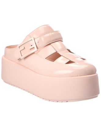 Fendi Fendi Sunshine Leather Sabot Mule