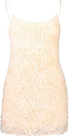 Aje Colette mini-jurk met ruches - Beige