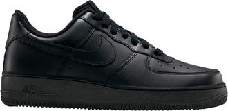 Nike Womens Air Force 1 07 LE Low - Shoes Black/Black Size 10.0