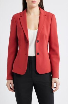 Theory Admiral Crepe Blazer in Claret at Nordstrom Rack, Size 10