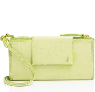 Jacquemus Croc Embossed Leather Le Pichoto Wallet on Strap