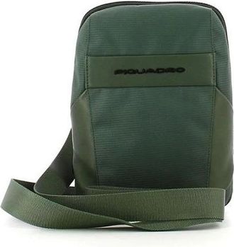 Piquadro Mini Tablet Tas - Heren - Schoudertassen - Groen - ONE Size - Polyester - Tassen