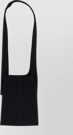 Homme Pliss&eacute; Issey Miyake crossbody bag featuring pleated design
