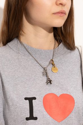 Balenciaga Necklace With Charms, Womens, Silver