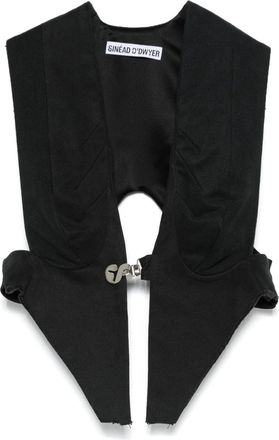 Sinéad O'Dwyer Bib Waistcoat - Womens - Triacetate/Polyester/Cotton