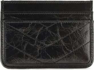 Saint Laurent Womens Niki Vintage Leather Card Holder Nero Calf Bos Taurus Shoulder Bags