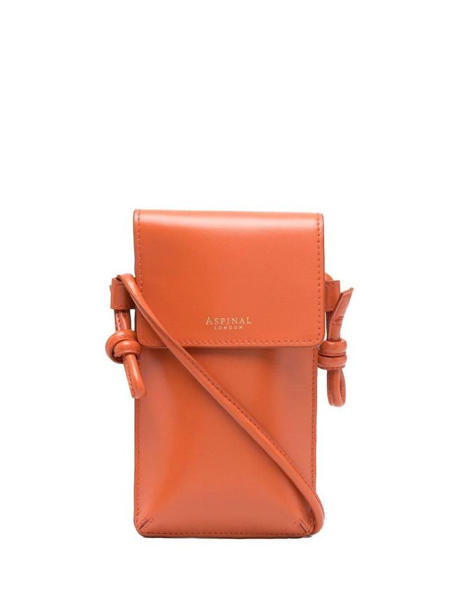 Ella leather phone case - women - Calf Leather - One Size - Orange