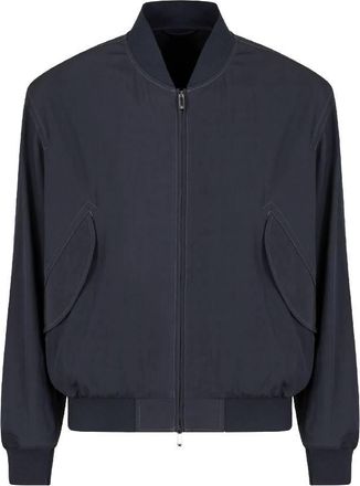 Emporio Armani Viscose-Nylon Blouson Jacket, Brand Size 46 ( US Size 36 )