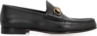 Gucci Klassieke leren loafers met Horsebit-detail - Heren - Loafers - Zwart - 41 EU - Leer - Schoenen