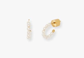 Kate Spade New York Tiny Twinkles Mini Pearl Mini Hoops