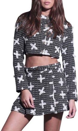 Walter Baker Davis Floral Tweed Crop Jacket in Fleur Tweed at Nordstrom Rack, Size X-Small