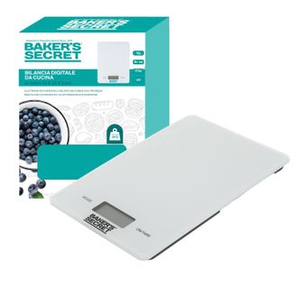 Baker's Secret Bilancia da cucina digitale rettangolare bianca