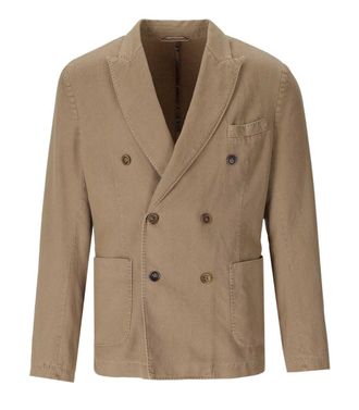 Bob Mop Beige Double-Breasted Jacket