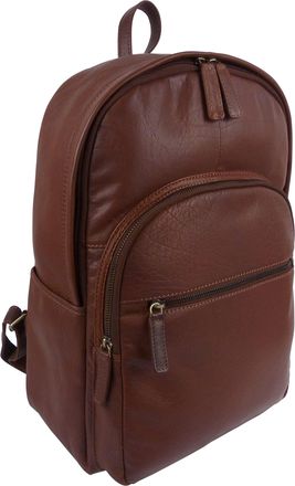 Rowallan Mens Tan Leather Cheviot Backpack