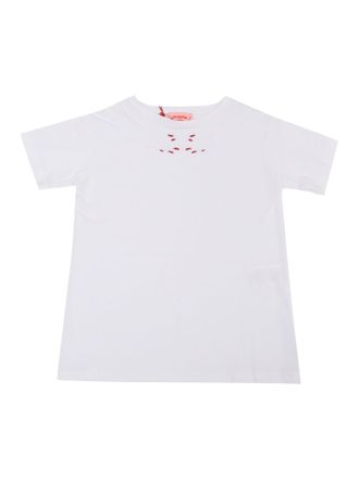 Vivetta T-Shirt C/Collo Mani Bianco