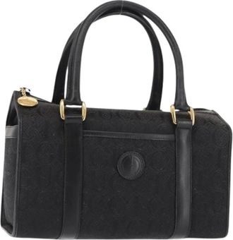 Gucci Pre-owned Handbags, female, Black, Size: ONE SIZE Pre-owned Vintage Canvas Handbag