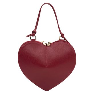 Estro & Luminara Heart-Shaped Bag - female - Estro - Handbags - Red - ONE SIZE - Bags