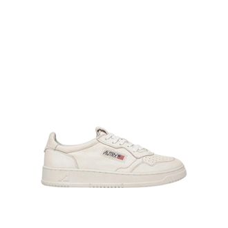 Autry Witte Leren Medalist Lage Sneakers - Heren - Sneakers - Wit - 47 EU - Leer - Schoenen