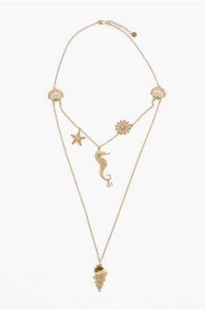 Dior Long Double-Strand Necklace with Marine Charms size Unica