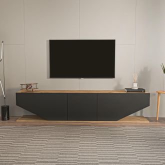 Decorotika Pearl TV Stand TV Unit for TVs up to 71 inch in Light Brown