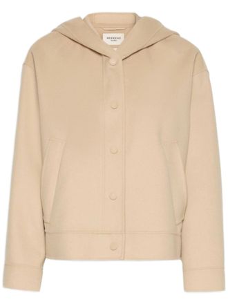 Weekend Cropped Jacket with Hood and Buttoned Cuffs