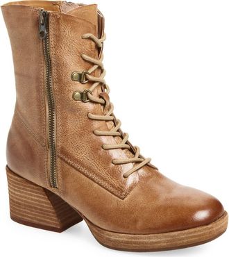 Kork-ease Raleigh Lace-Up Boot in Light Brown Leather at Nordstrom Rack, Size 6.5