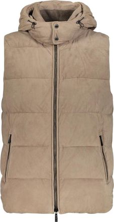 Moorer Heren, Jassen, Beige, Maat: XL Wol