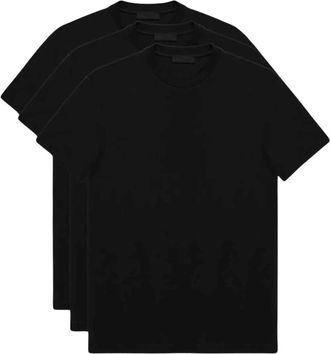 Prada Heren, Tops, Zwart, Maat: L