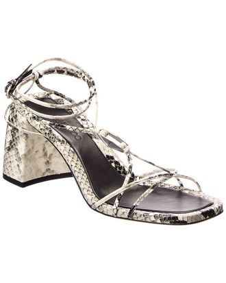 Jimmy Choo London Onyxia 70 Snake-Embossed Leather Sandal
