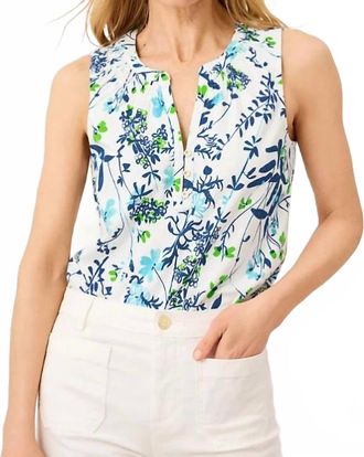 Lilly Pulitzer Essie Knit Top In Resort White Sea Blooms