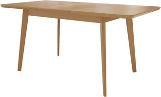 Mirjan24 Mesa Racine 122, Marr&oacute;n, 76x80x140cm, Alargamiento, Mdf, Madera