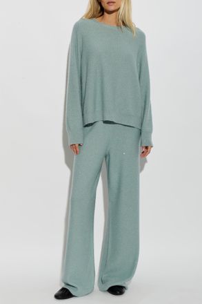 Fabiana Filippi Trousers With Shimmering Sequins, Womens, Green