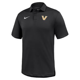 Nike Vanderbilt Commodores Tour Nike Mens Dri-FIT College Polo in Black | M51839E169VDUN-BLK