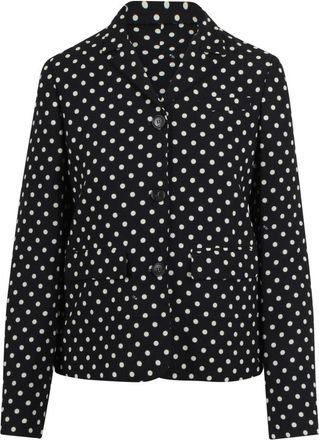 N&deg;21 Light Jackets, female, Black, Size: L Polka-dot Button Jacket