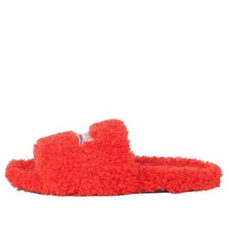 Balenciaga (WMNS) Balenciaga Furry Slides Red 654261W2DO16596