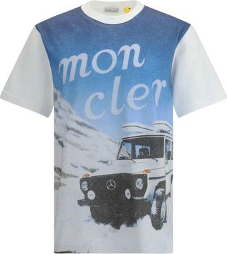 Moncler T-Shirt - Heren - T-shirts - Veelkleurig - S - Katoen - Tops