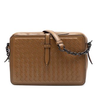 Bottega Veneta Pre-owned Bottega Veneta Nappa Intrecciato Belt Flap Camera Bag Ladies OCDVWNSMZDVNTJ7V