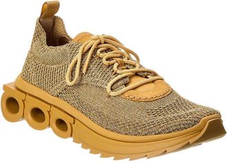 Ferragamo Nima Metallic Knit Sneaker