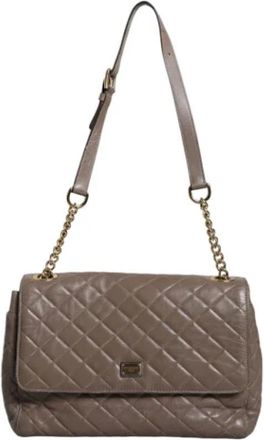 Dolce & Gabbana Pre-owned Fabric shoulder-bags - Dames - Vintage Schoudertas - Bruin - ONE Size - Leer - Vintage