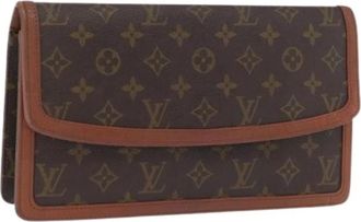 Louis Vuitton Pre-owned Canvas Clutch - Dames - Vintage Clutch - Bruin - ONE Size - Vintage
