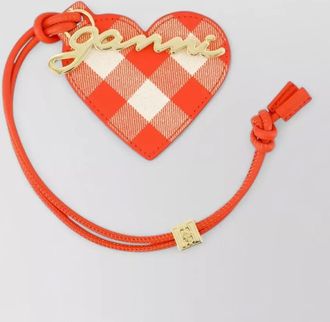 Ganni bou leather keyring