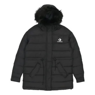 Converse (WMNS) Converse Long Down Jacket Asia Sizing Black 10007727-A03
