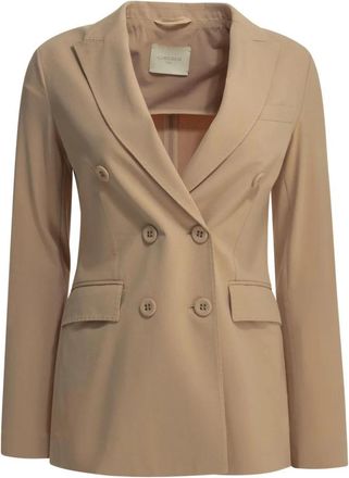 Circolo 1901 Dubbelrijige Blazer - Dames - Blazers - Bruin - XS - Katoen - Jassen