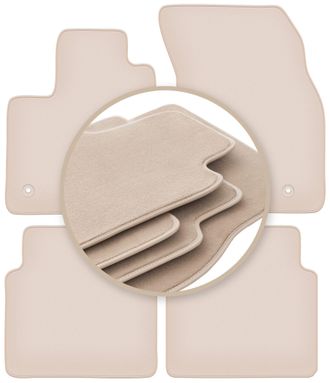 OEM Alfombrillas Premium Beige Para: Ford Focus Mk4 Hatchback, Sed&aacute;n, Familiar, Turnier, Turnier Active 2018