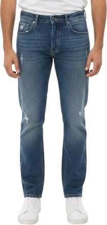 Brunello Cucinelli Blue Distressed Mid Rise Jeans