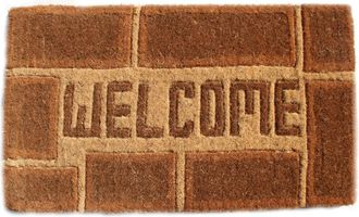 Imports Decor Imports Decor Printed Coir Doormat, Welcome, 18-Inch by 30-Inch