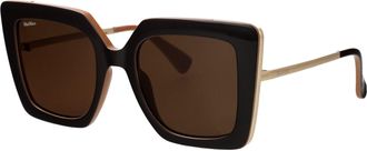 Max Mara Womens Sunglasses Mm0051 Brown Injected