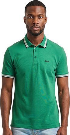 HUGO BOSS Green Shirt Collar Polo